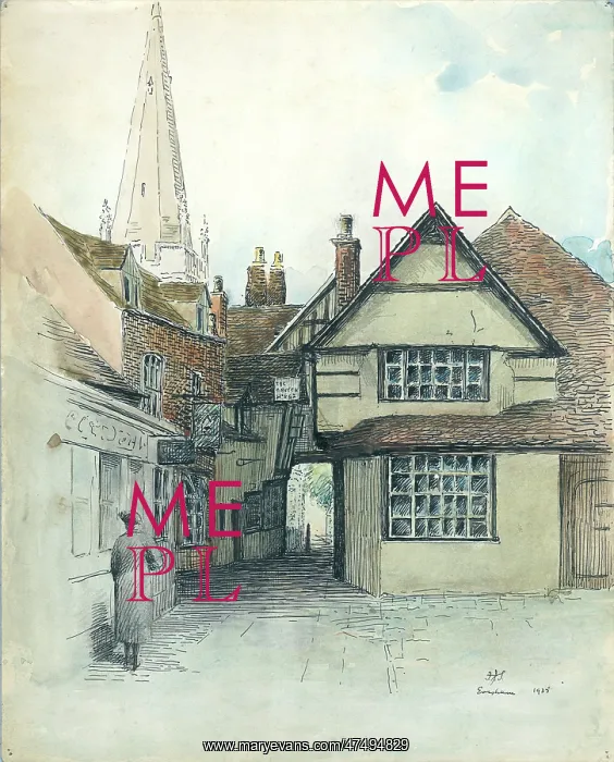  : Evesham - old town street