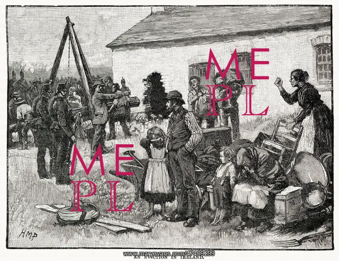 : Eviction in Ireland 1870 : Eviction in Ireland 1870