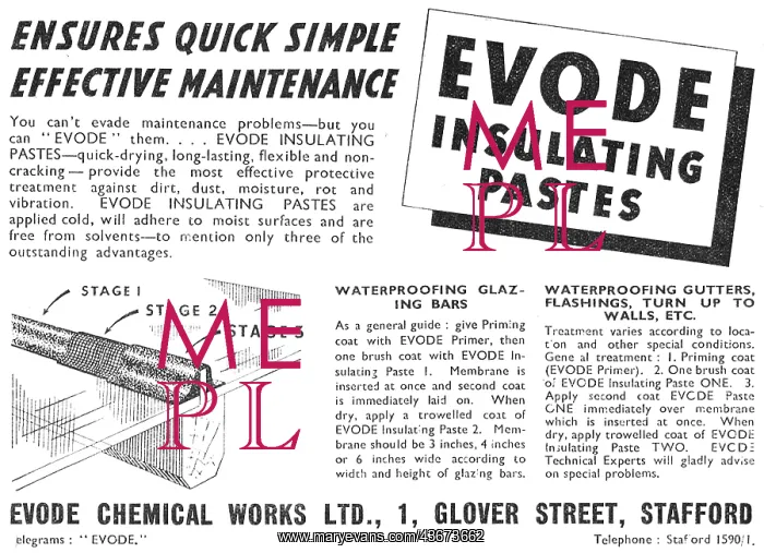 : Evode Chemicals Insulating Paste & Glazing Bars : Evode Chemicals Insulating Paste & Glazing Bars