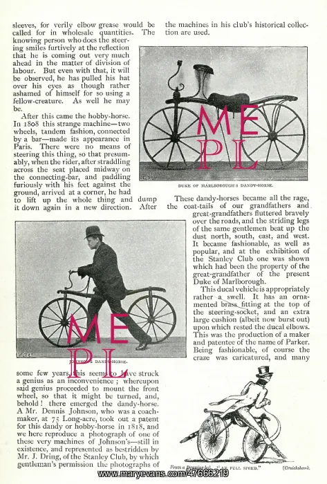 : The Evolution of the Cycle -- Dandy-Horse : The Evolution of the Cycle -- Dandy-Horse