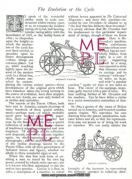 : The Evolution of the Cycle -- Ovenden and Bolton : The Evolution of the Cycle -- Ovenden and Bolton