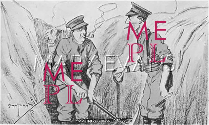: Two ex-miners complain about digging trenches. WWI : Two ex-miners complain about digging trenches. WWI