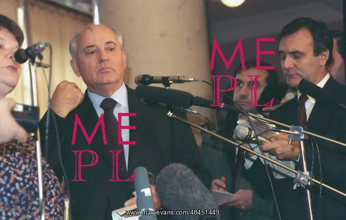 : Ex-president of USSR Mikhail Gorbachev gives public : Ex-president of USSR Mikhail Gorbachev gives public