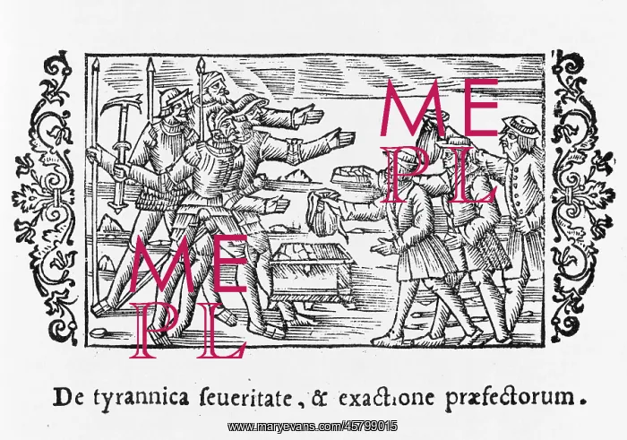  : EXACTING TAX WITH SWORD