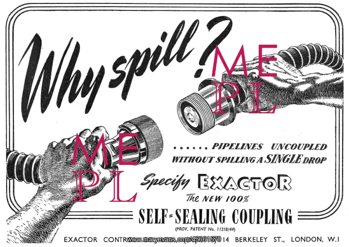: Exactor Controls Self-Sealing Couplings : Exactor Controls Self-Sealing Couplings