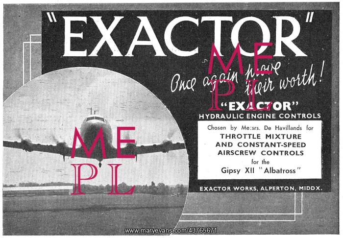 : Exactor Mixture & Constant Speed Airscrew Controls : Exactor Mixture & Constant Speed Airscrew Controls