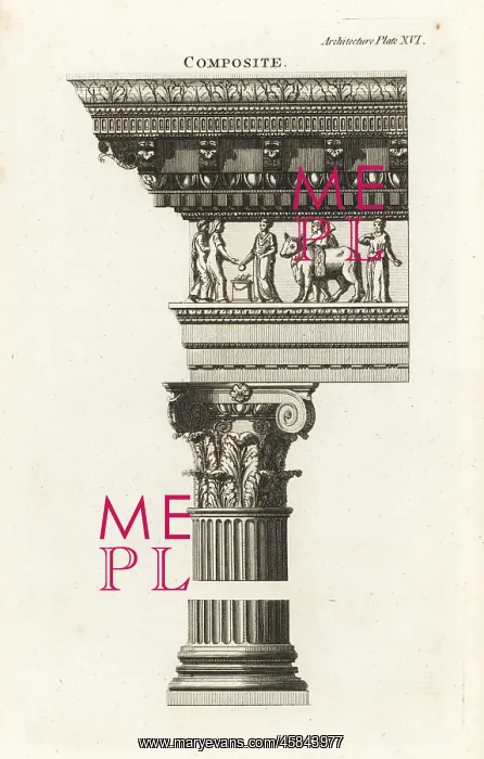 : Example of the Composite order from the Arch of Titus, Rome : Example of the Composite order from the Arch of Titus, Rome