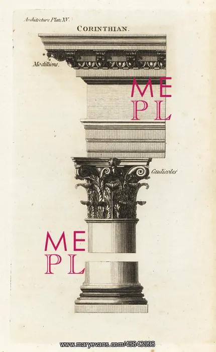 : Example of the Corinthian order from the Pantheon, Rome : Example of the Corinthian order from the Pantheon, Rome