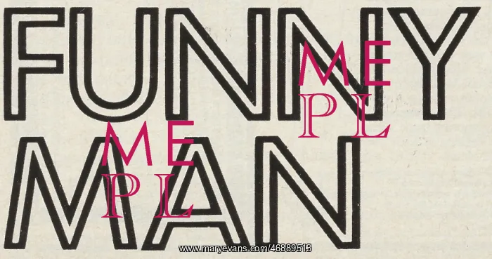 : Example of Funny Man font from 19 magazine : Example of Funny Man font from 19 magazine