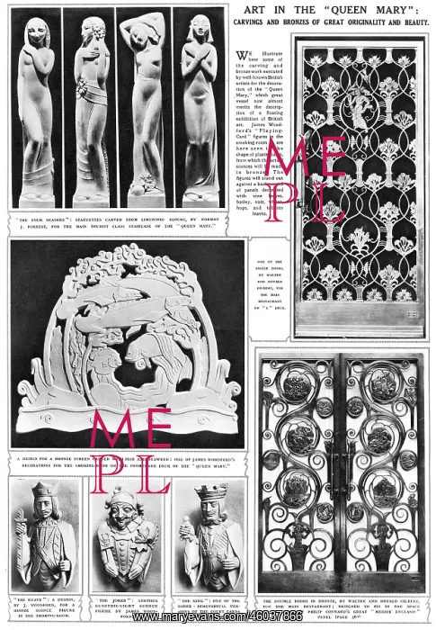 : Examples of art on the RMS Queen Mary : Examples of art on the RMS Queen Mary