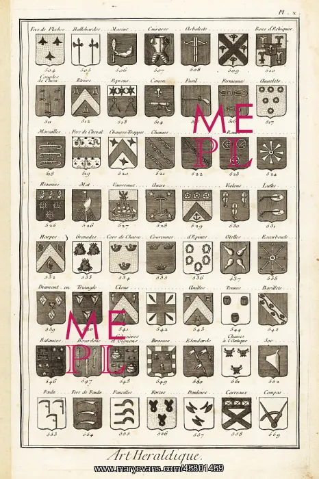 : Examples of heraldic terms describing a coat of arms : Examples of heraldic terms describing a coat of arms