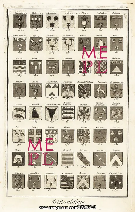 : Examples of heraldic terms describing a coat of arms : Examples of heraldic terms describing a coat of arms