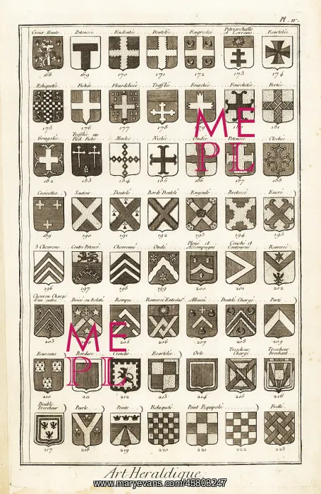 : Examples of heraldic terms describing a coat of arms : Examples of heraldic terms describing a coat of arms