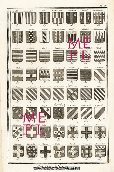 : Examples of heraldic terms describing a coat of arms : Examples of heraldic terms describing a coat of arms