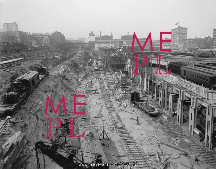 : Excavations for the present Grand Central : Excavations for the present Grand Central