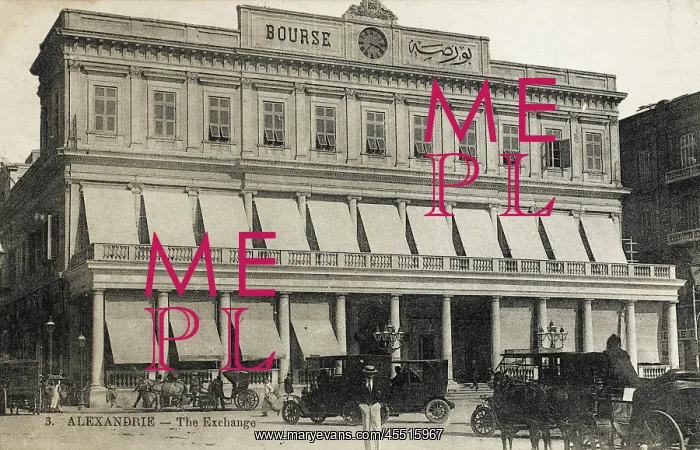 : The Exchange (Bourse) at Alexandria, Egypt : The Exchange (Bourse) at Alexandria, Egypt