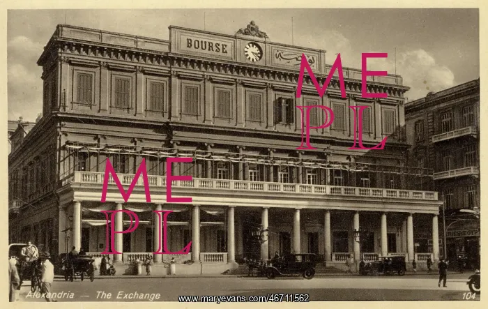 : The Exchange (Bourse) at Alexandria, Egypt : The Exchange (Bourse) at Alexandria, Egypt