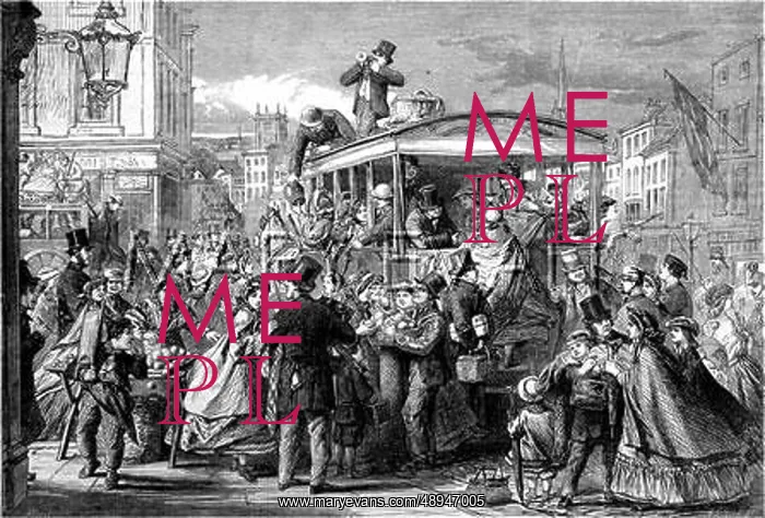 : An Excursion Van on Easter Monday, London 1862 : An Excursion Van on Easter Monday, London 1862