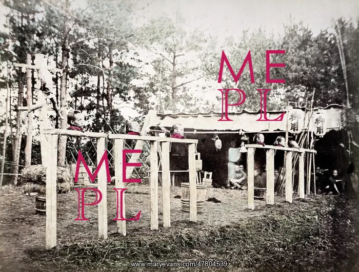 : Execution by beheading and crucifixion, Japan, 1860's : Execution by beheading and crucifixion, Japan, 1860's