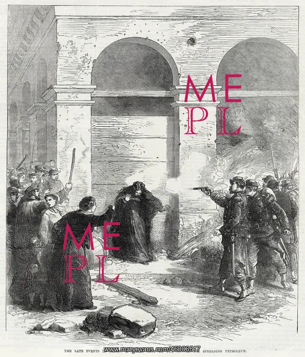 : Execution of a Communard; Paris Commune 1871 : Execution of a Communard; Paris Commune 1871