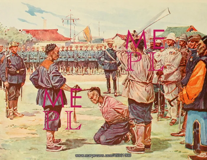 : Execution of En Hai, a Chinese Officier, assassin : Execution of En Hai, a Chinese Officier, assassin