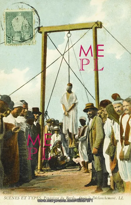 : Execution in The grounds of the Bardo Palace, Tunis : Execution in The grounds of the Bardo Palace, Tunis