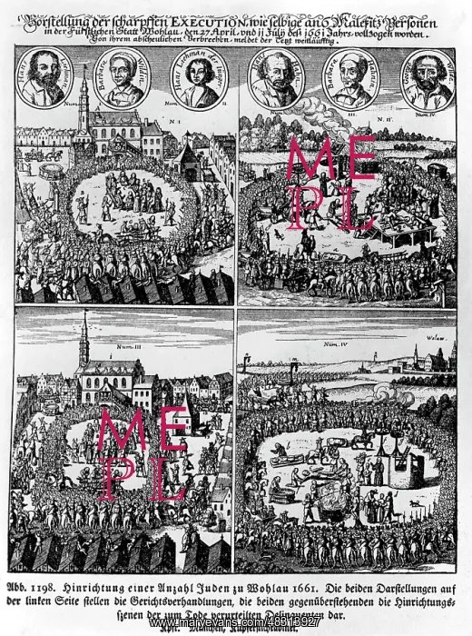 : Execution of Jews, 1661 : Execution of Jews, 1661