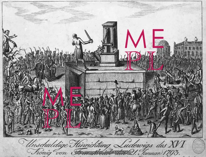 : Execution of the King Louis : Execution of the King Louis