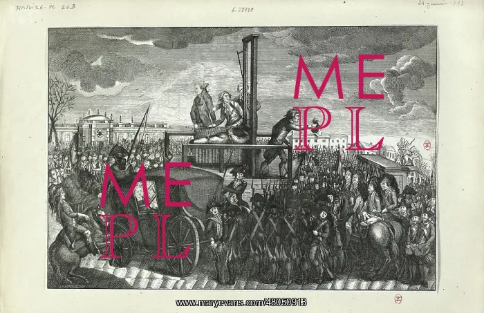 : Execution of the King Louis : Execution of the King Louis