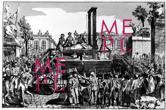 : Execution of Marie-Antoinette (1755-1793), Queen : Execution of Marie-Antoinette (1755-1793), Queen