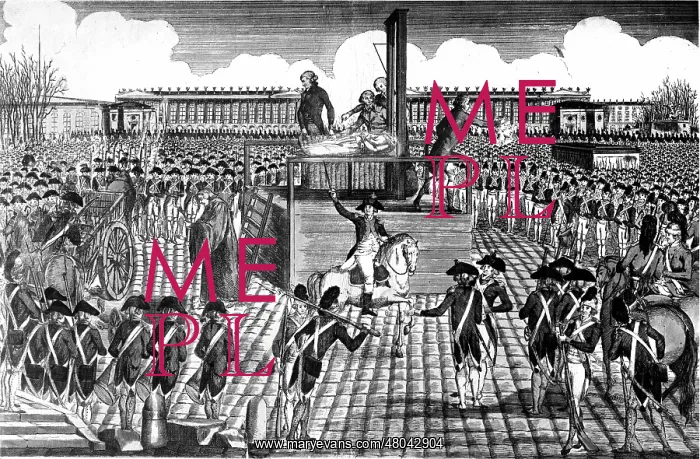 : Execution of Marie-Antoinette of Austria : Execution of Marie-Antoinette of Austria