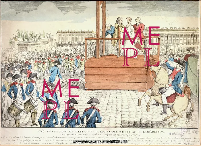 : Execution De Marie-Antoinette Veuve De Louis Capet : Execution De Marie-Antoinette Veuve De Louis Capet