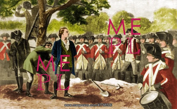 : Execution of Nathan Hale, 1776 : Execution of Nathan Hale, 1776