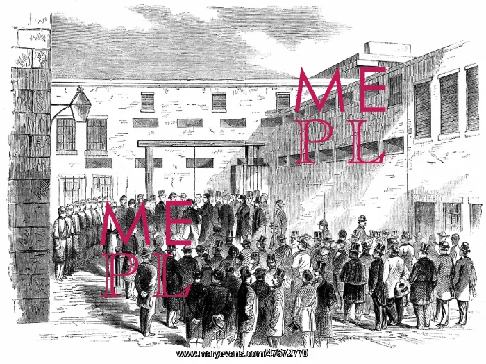 : Execution of Nathaniel Gordon, American Slave Trader, 1862 : Execution of Nathaniel Gordon, American Slave Trader, 1862