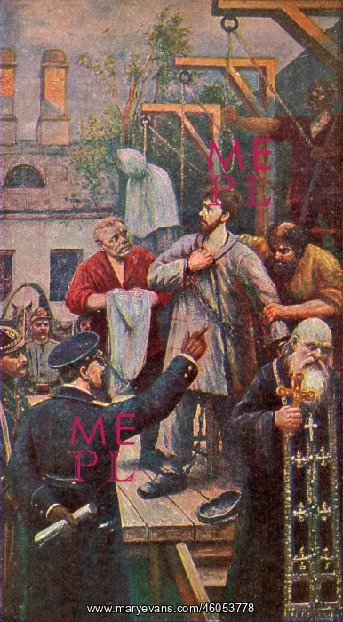 : Execution of nihilist revolutionaries, Russia : Execution of nihilist revolutionaries, Russia