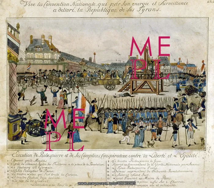 : Execution of Robespierre and His : Execution of Robespierre and His