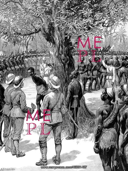 : Execution of a Sudanese Mutineer at Mazamboni's, 1889 : Execution of a Sudanese Mutineer at Mazamboni's, 1889