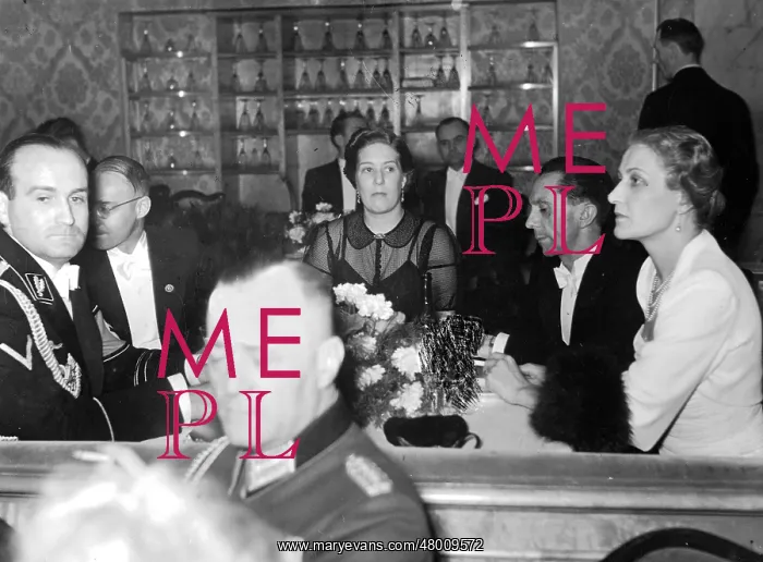 : Executive Suite of the Goebbels at the Press Ball in 1939 : Executive Suite of the Goebbels at the Press Ball in 1939