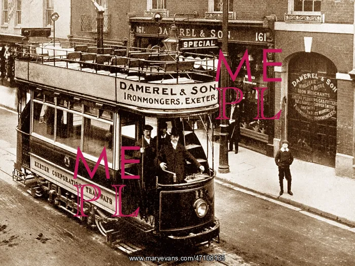 : An Exeter tram early 1900s : An Exeter tram early 1900s