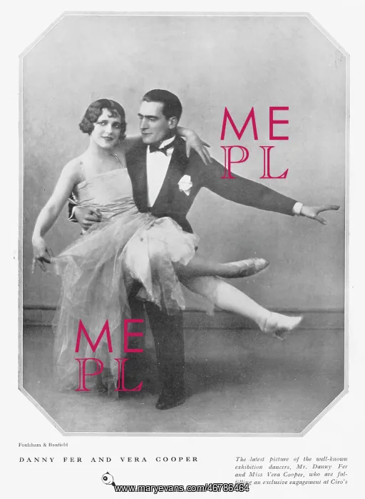 : Exhibition dancers Danny Fer and Vera Copper : Exhibition dancers Danny Fer and Vera Copper