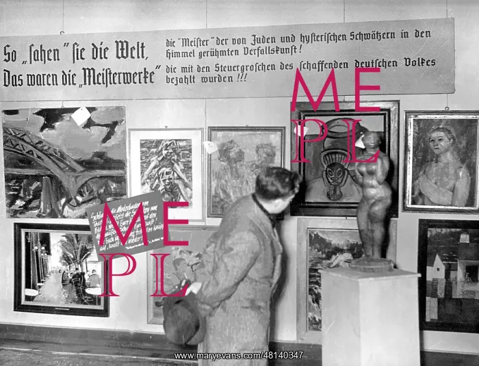 : Exhibition Degenerate Art in Munich : Exhibition Degenerate Art in Munich