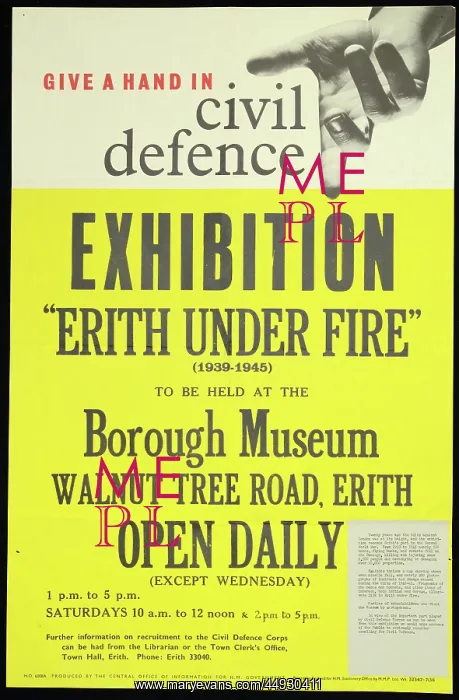 : Exhibition. Erith under Fire, 1939-1945 : Exhibition. Erith under Fire, 1939-1945
