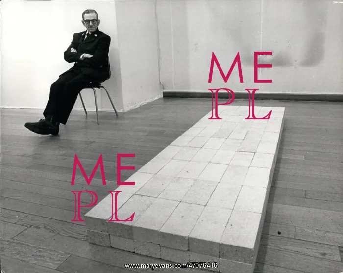 : Exhibition of firebricks by Carl Andre, Tate Gallery, London : Exhibition of firebricks by Carl Andre, Tate Gallery, London