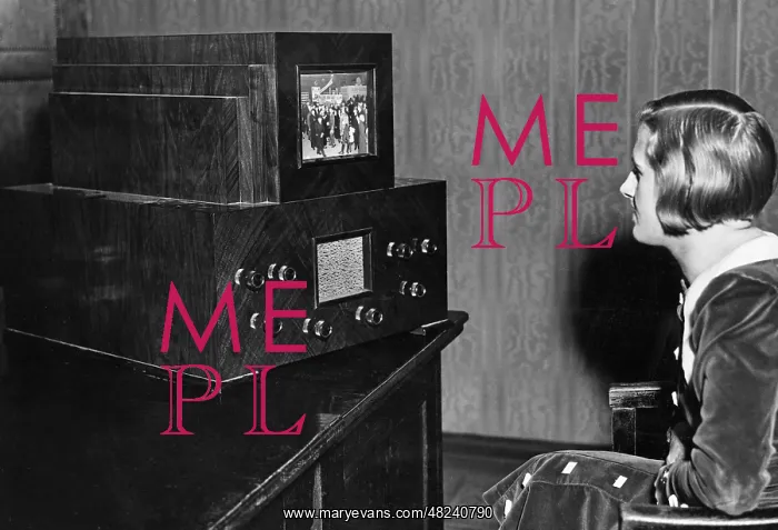 : Exhibition of the first commercially available TV apparatus : Exhibition of the first commercially available TV apparatus