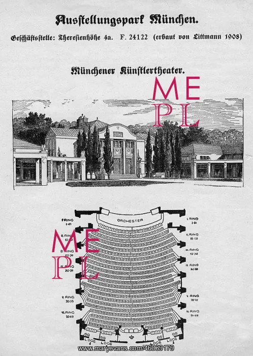 : exhibitions, Munchen 1908, architecture, Kunstlertheater : exhibitions, Munchen 1908, architecture, Kunstlertheater