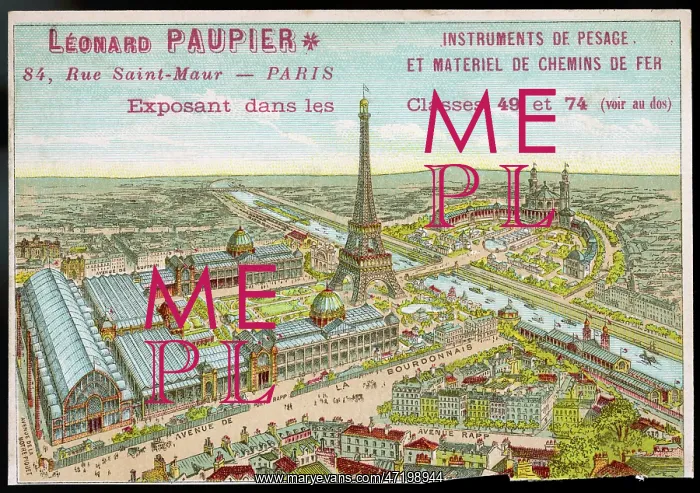 : Exhibitions - Paris 1889 : Exhibitions - Paris 1889