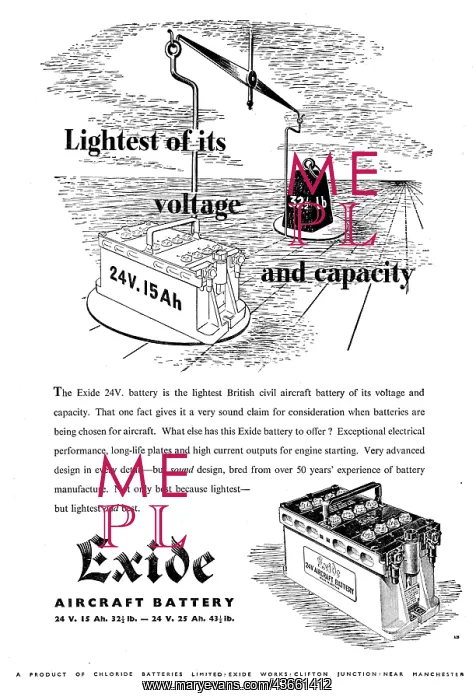 : Exide Aircraft Batteries : Exide Aircraft Batteries