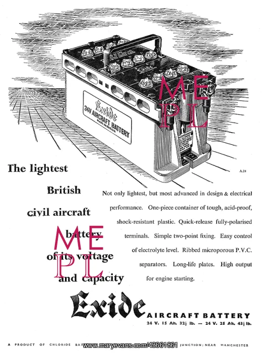 : Exide Aircraft Batteries : Exide Aircraft Batteries