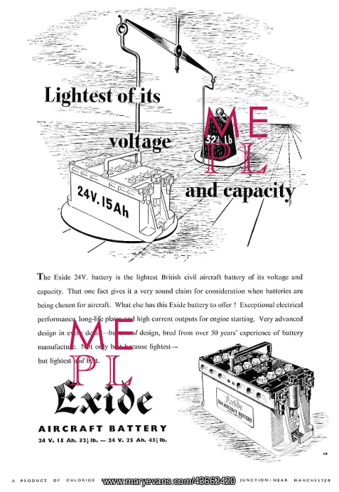 : Exide Aircraft Batteries : Exide Aircraft Batteries