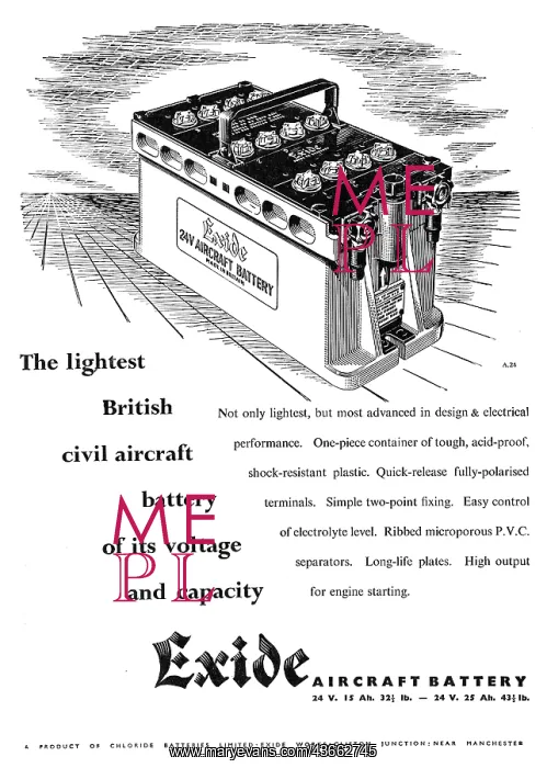 : Exide Aircraft Batteries : Exide Aircraft Batteries